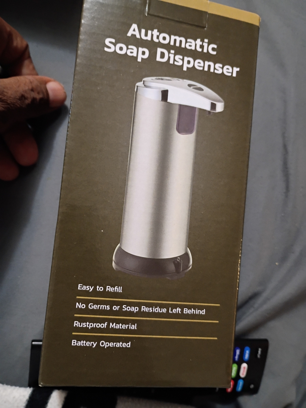 Automatic Soap Dispenser - Silver Touch-Free Foaming Pump